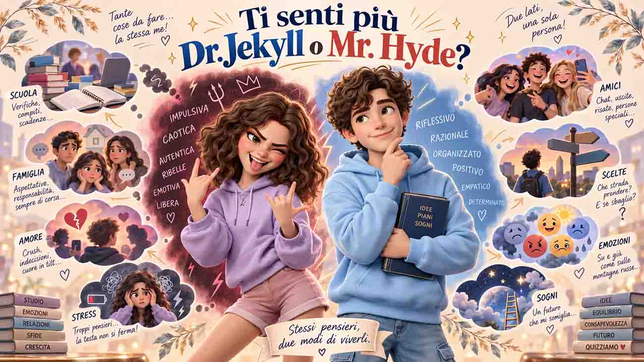 Ti senti più Dr. Jekyll o Mr. Hyde in questo periodo?